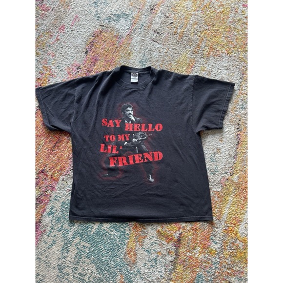 Scarface Other - Vintage 2004 Scarface Movie Promo T Shirt Say Hello To My Lil' Friend Universal